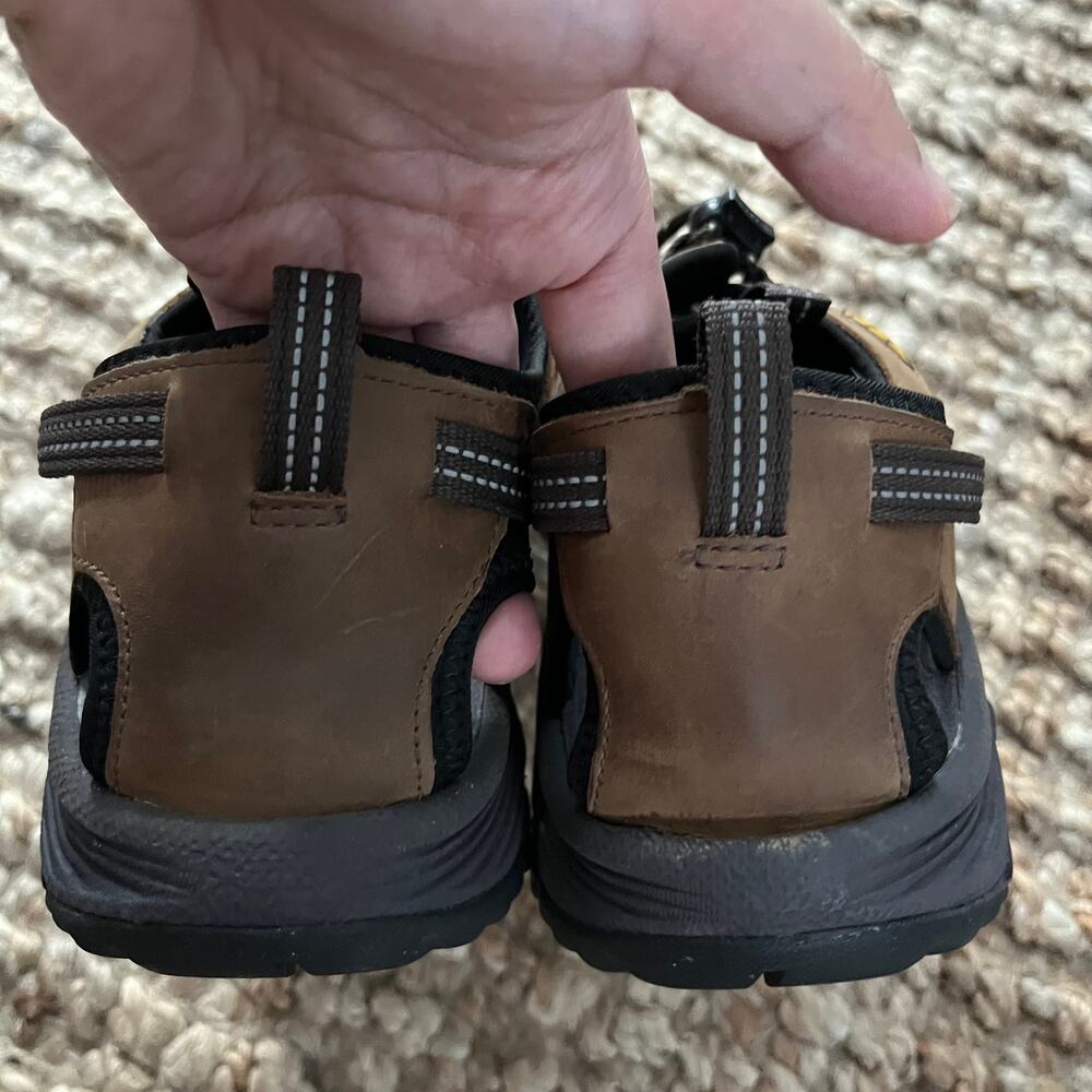 KEEN Newport Leather Sandals Mens 10 Brown Waterproof Hiking Water Shoes - Picture 7 of 15